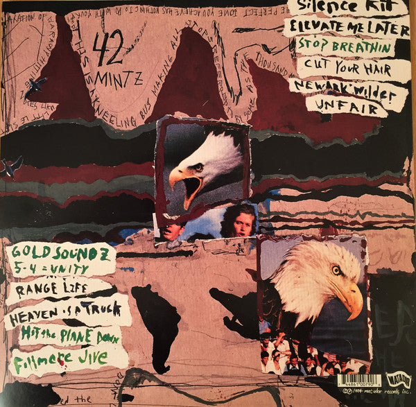 Image of Back Cover of LP - NEW/NEW - PAVEMENT, Crooked Rain, Crooked Rain (Matador ; OLE0790, UK 2020 Reissue, Insert), , Tuneful without being soft, confident without being pompous, hip without being inaccesible, Crooked Rain, Crooked Rain was a huge leap for Pavement up the rock and roll evolution cycle. They may have gained some pop smarts, but a casual listen to the dissonant guitar solo of Cut Your Hair proves that the seeds planted with 1989's first Slay Tracks EP have come to their logical fruition.