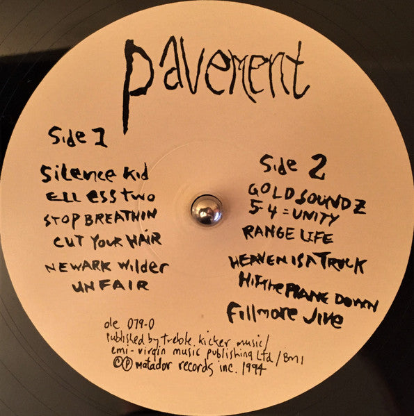 Image of Label Cover of LP - NEW/NEW - PAVEMENT, Crooked Rain, Crooked Rain (Matador ; OLE0790, UK 2020 Reissue, Insert), , Tuneful without being soft, confident without being pompous, hip without being inaccesible, Crooked Rain, Crooked Rain was a huge leap for Pavement up the rock and roll evolution cycle. They may have gained some pop smarts, but a casual listen to the dissonant guitar solo of Cut Your Hair proves that the seeds planted with 1989's first Slay Tracks EP have come to their logical fruition