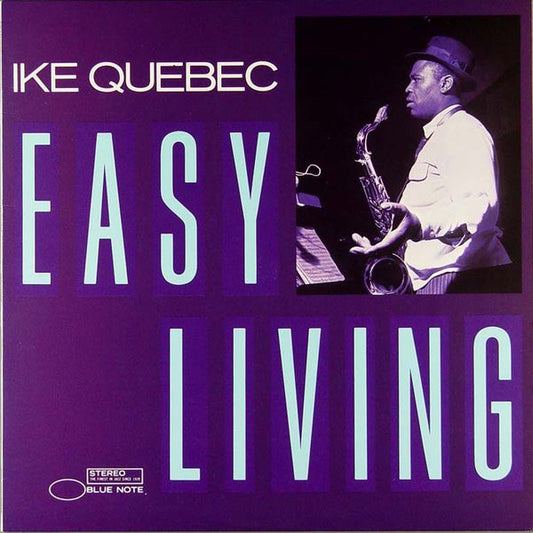 Image of Front Cover of LP - G+/VG - IKE QUEBEC, Easy Living (Blue Note; BST 84103, US 1987), Old stickers and writing on sleeve.,  - 2946196S