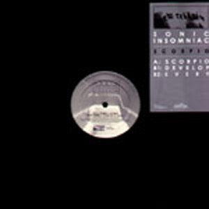 Image of Front Cover of 12" - VG/VG - SONIC INSOMNIAC, Scorpio (New Religion ; REG 062, UK 2001, Stickered Die Cut Sleeve), Strong VG, 3-4 light marks only.,  - 1526304E
