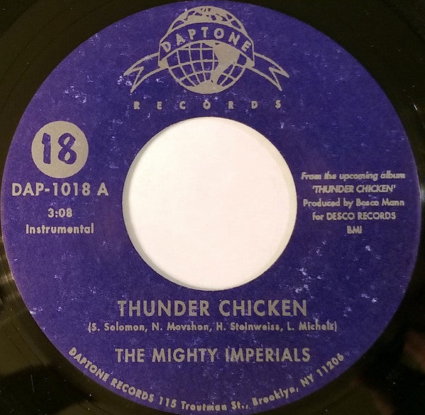 Image of Front Cover of 7" - /EX - THE MIGHTY IMPERIALS, Thunder Chicken / Chico's Barnyard (Daptone Records ; DAP-1018, US 2004, Company Sleeve), ,  - 2956034S