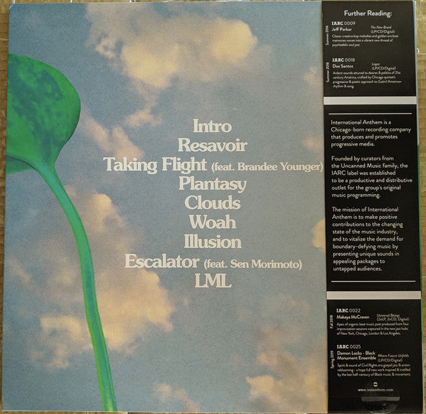 Image of Back Cover of 4124071E: LP - RESAVOIR, Resavoir (International Anthem Recording Company ; IARC0026, US 2019, Picture Sleeve, Inner & Insert, With Obi)   VG+/VG+