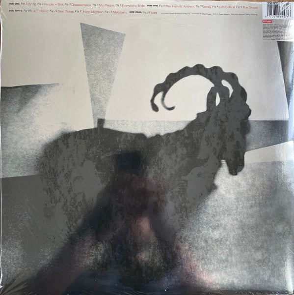 Image of Back Cover of 2xLP - NEW/NEW - SLIPKNOT, Iowa (; 0075678645716,  2022 Reissue, Gatefold, 2 Inners, Limited Edition, Green Translucent Vinyl), ,  - 2416419C