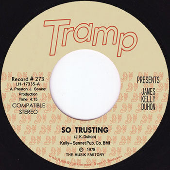 Image of Front Cover of 7" - /VG+ - JAMES KELLY DUHON, So Trusting / So Far Down (Tramp Records ; TR-273, Germany 2021 Reissue, Plain Sleeve), ,  - 2816252C