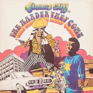 Image of Front Cover of 0215154C: LP - JIMMY CLIFF (VARIOUS ARTISTS), The Harder They Come - OST (Island Records (Pink Rim ); ILPS-9202, UK 1972, Gatefold, Inner) Conservative grading. Sleeve is really nice apart from a tiny tear to opening and a few grubby marks. Disc has light marks only.  VG/VG