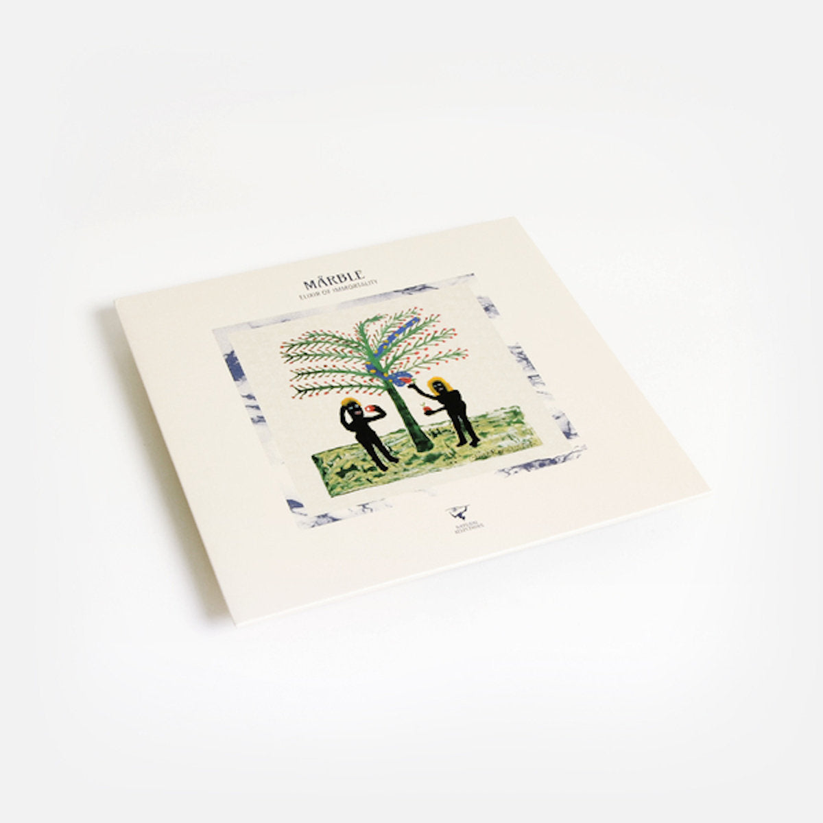 Image of Back Cover of LP - VG+/EX - M RBLE, Elixir Of Immortality (Natural Selections ; NASE01, UK 2018, Picture Sleeve, Insert), One light corner ding, Bad technology. Missed calls. Broken languages. International timezones. Fourth world fantasies. Late night conversations - these are just some of the elements that combine to make 'Elixir Of Immortality' one of the most compelling records you will hear all year. It's 'ambient', it's 'jazz', it's 'electronic' - but not as we know it. In fact, it's everythi