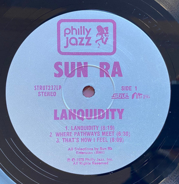 Image of Label Cover of LP - VG/VG+ - SUN RA, Lanquidity (Strut ; STRUT237LP, Europe 2021 Reissue, Reflective Sleeve), Light edge wear.,  - 4346063S