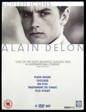 Image of Front Cover of 0436019E: 5xDVD - ALAIN DELON, Alain Delon - The Screen Icons Collection (Screen Icons; OPTD0954, US 2007, Box Set) Marks on one DVD "Un Flic|"  VG+/VG+