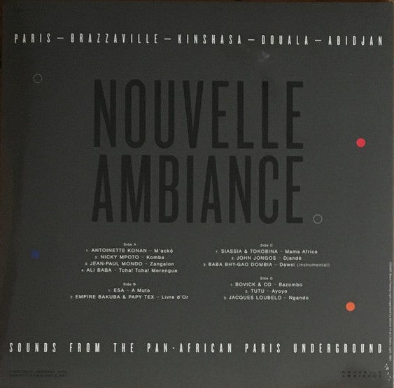 Image of Back Cover of 2xLP - VG+/VG+ - VARIOUS, Nouvelle Ambiance (Nouvelle Ambiance ; AMBIANCE002, France 2018, Picture Sleeve, Booklet), ,  - 1626013E