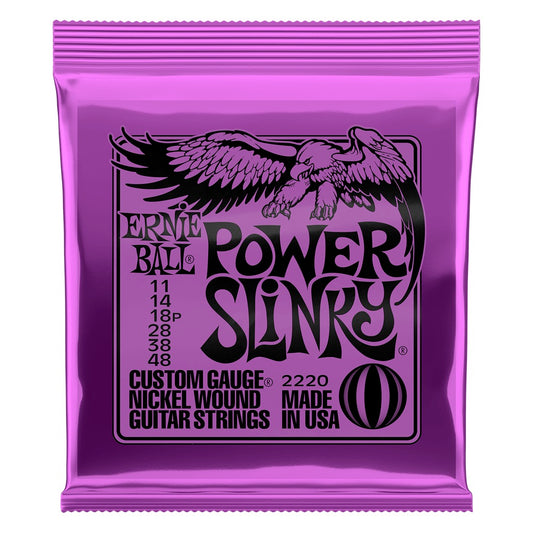 Image of Front Cover of 4635042E: Accessories - ERNIE BALL, Electric Guitar Strings POWER SLINKY SET 11-48 (, UK 2022)   NEW/NEW
