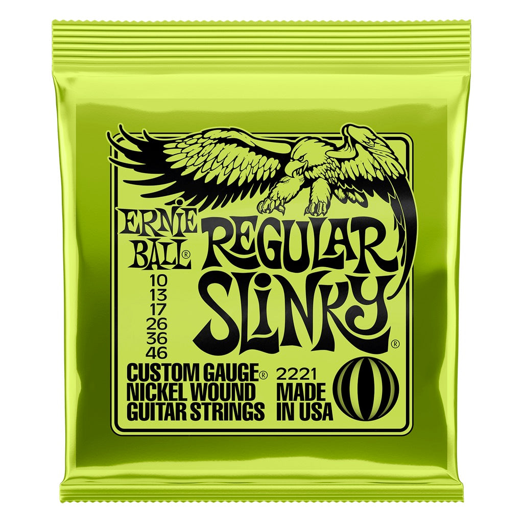 Image of Front Cover of 4614089S: Accessories - ERNIE BALL, Electric Guitar Strings REGULAR SLINKY SET 10-46 (,  )   NEW/NEW