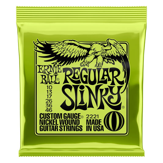 Image of Front Cover of Accessories - NEW/NEW - ERNIE BALL, Electric Guitar Strings REGULAR SLINKY SET 10-46 (,  ), ,  - 2135082E
