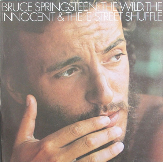 Image of Front Cover of 4244406S: LP - BRUCE SPRINGSTEEN, The Wild, The Innocent and the E Street Shuffle (CBS Orange/Yellow; CBS 32363, UK 1980 Reissue) Grubby Back Sleeve  VG/VG+