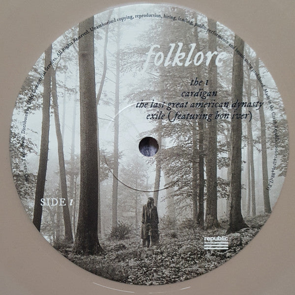 Image of Label Cover of 2xLP - NEW/NEW - TAYLOR SWIFT, Folklore (Republic Records ; 3503488, Europe 2020, Gatefold, 2 Inners, Brown Vinyl), ,  - 3455166S