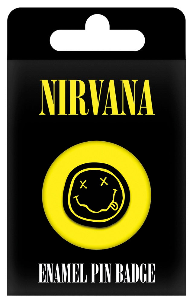 Image of Front Cover of 4814331C: Accessories - NIRVANA, Enamel Smiley Badge (, UK 2022)   NEW/NEW