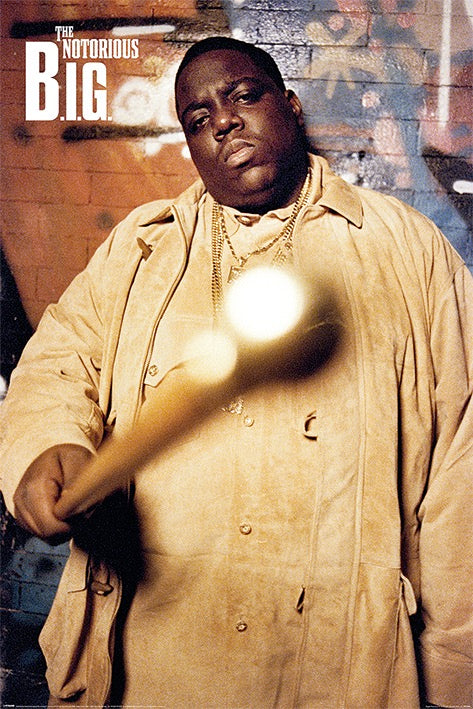 Image of Front Cover of 5014058C: Accessories - NOTORIOUS B.I.G, Cane Poster (61 x 91.5cm; , UK 2022)   NEW/NEW