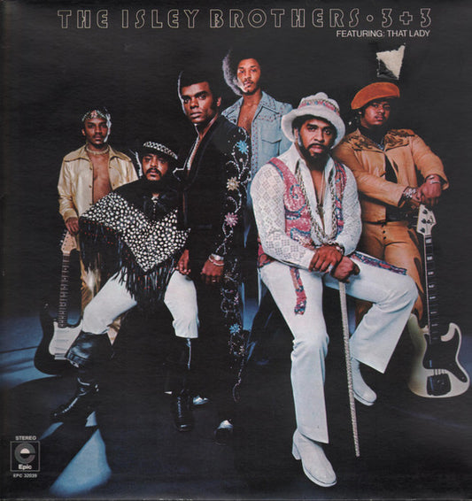 Image of Front Cover of 5124019E: LP - THE ISLEY BROTHERS, 3 + 3 (Epic ; S EPC 32039, UK 1970s Reissue)   VG/VG