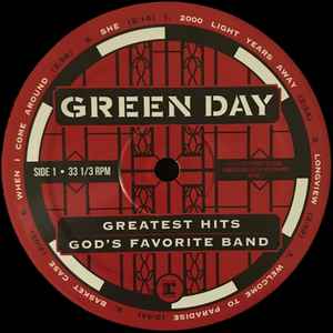 Image of Label Cover of 2xLP - VG/VG+ - GREEN DAY, Greatest Hits: God's Favorite Band (Reprise Records ; 564901-1, Europe 2017, Gatefold, Insert), Light cover wear,  - 0946005S