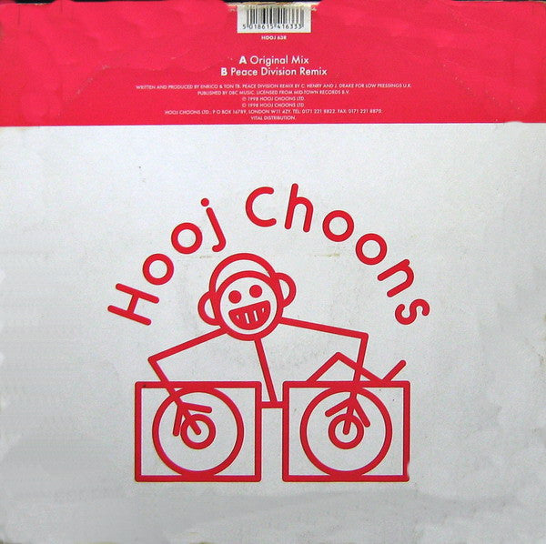 Image of Back Cover of 12" - VG/VG - THREE DRIVES, Greece 2000 (Hooj Choons ; HOOJ 63R, UK 1998, Picture Sleeve), ,  - 3846260S