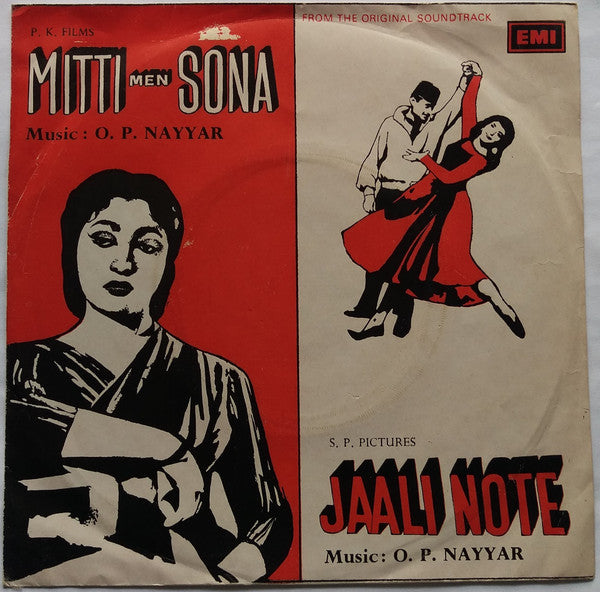 Image of Front Cover of 2452257S: 7" - O. P. NAYYAR, Jaali Note / Mitti Men Sona (EMI ; EMGPE 5075, India 1980, Picture Sleeve) Light marks on disc, edgewear to sleeve openng  VG/VG