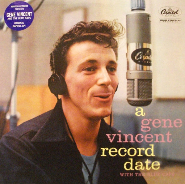 Image of Front Cover of 4025014E: LP - GENE VINCENT WITH THE BLUE CAPS, A Gene Vincent Record Date (Capitol Records ; T1059, US 2005 Reissue)   VG+/VG