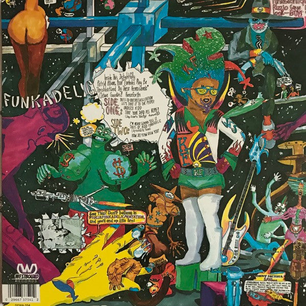 Image of Back Cover of 4114371C: LP - FUNKADELIC, Tales Of Kidd Funkadelic (Westbound Records ; SEWA 054, UK 2022 Reissue, Gatefold)   NEW/NEW