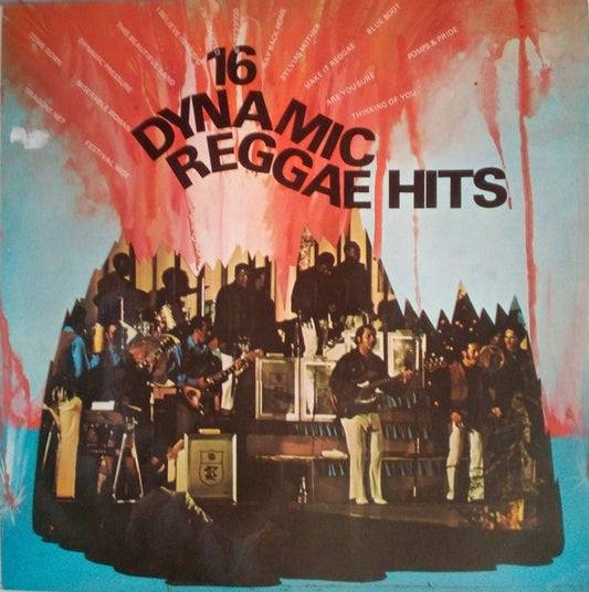 Image of Front Cover of LP - VG/G+ - VARIOUS ARTISTS, 16 Dynamic Reggae Hits (Trojan Records; TBL 191, UK 1973, Laminated Front Sleeve), ,  - 1216106C