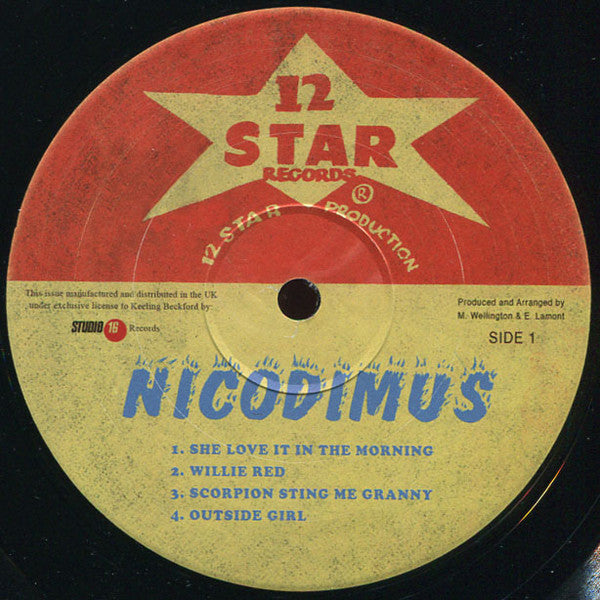 Image of Label of 2813064C: LP - NICODIMUS, She Love It In The Morning (12 Star Records ; KB-04, UK 2022 Reissue)   NEW/NEW