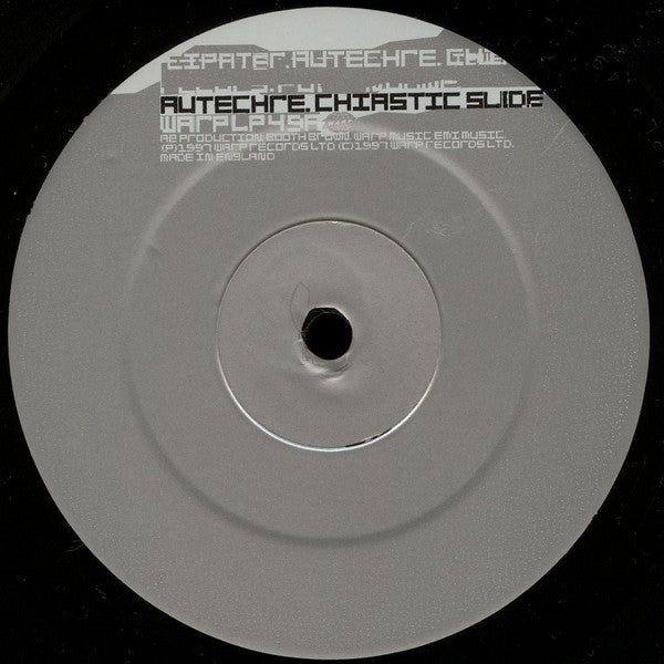 Image of Label Cover of 2924245E: 2xLP - AUTECHRE, Chiastic Slide (Warp; WARPLP49, UK 1997, Picture Sleeve, 2 Inners)   VG+/VG+