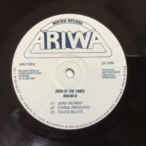 Image of Label Cover of 1515310C: LP - MACKA B, Sign Of The Times (Ariwa ; ARILP028, UK 1986, Picture sleeve)   G+/G+