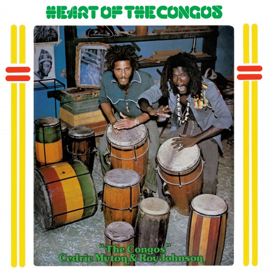 Image of Front Cover of LP - NEW/NEW - THE CONGOS, Heart Of The Congos (VP Records; VPRL4237, Europe 2022 Reissue, Remastered), , Heart of the Congos is a landmark reggae album whose initial obscurity was due to a dispute between producer Lee Perry and his label, Island records. Perry's idea to create a roots vocal album took shape when Cedric Myton and Roy Johnson auditioned at his Black Ark studio. The resulting album had Myton and Johnson wrapping their falsetto and tenor around one another in the sweetl