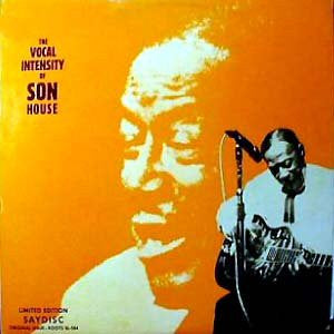 Image of Front Cover of LP - VG/EX - SON HOUSE, The Vocal Intensity Of Son House (Roots; SL-504, UK , Laminated Sleeve), Looks Unplayed, Stains On Sleeve,  - 0726235E