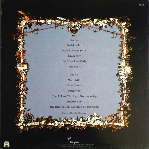 Image of Back Cover of LP - VG/VG+ - BLONDIE, The Hunter (Chrysalis ; CDL 1384, UK 1982, Inner), Edge creasing and corner bump. ,  - 2726342E