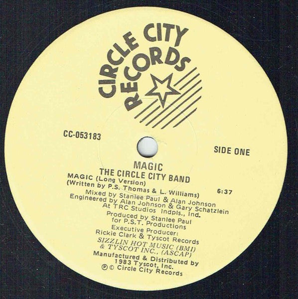 Image of Front Cover of 12" - /VG - CIRCLE CITY BAND, Magic (Circle City Records (Yellow Labels); CC-053183, US 1983), light scuffs and groove wear one side,  - 4346103S