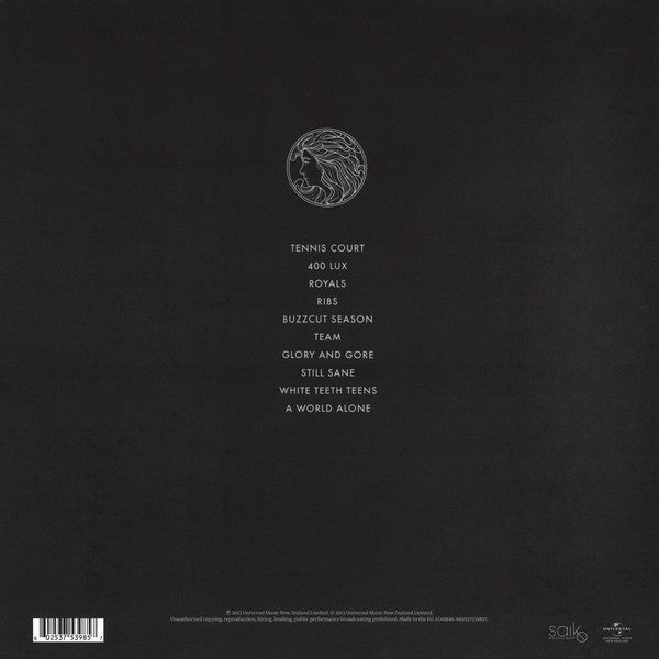 Image of Back Cover of LP - VG/VG - LORDE, Pure Heroine (Universal Music New Zealand ; 602537539857, Europe 2000s Reissue, Gatefold, Booklet, HL MK Run Outs. 180g), ,  - 3146170S