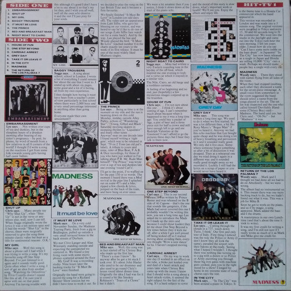 Image of Back Cover of LP - VG+/VG - MADNESS, Complete Madness (Stiff Records ; HIT-TV 1, UK 1982, Gatefold, No Bilbo In Run Out), ,  - 4326310E