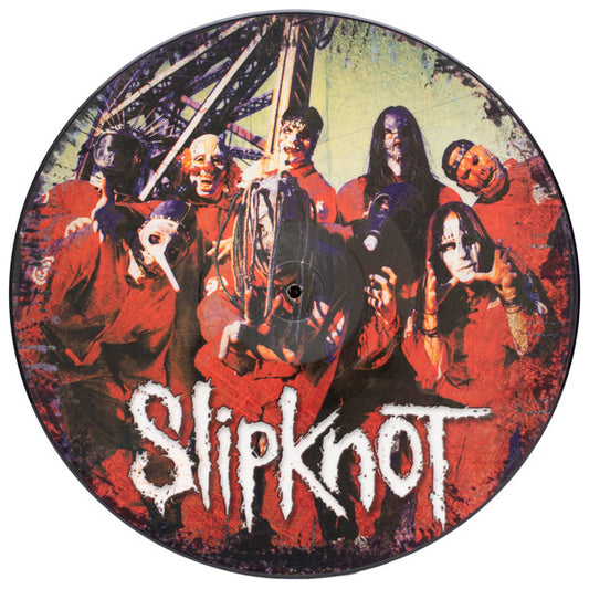 Image of Front Cover of LP - G+/VG - SLIPKNOT, Slipknot (Roadrunner Records ; RR 8655-6, US 2000 Reissue, Clear Plastic Sleeve, Limited to 5000 Copies. Numbered.), No. 002140. Surface marks. Seam split to PVC outer, creasing. ,  - 0946072S