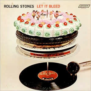 Image of Front Cover of 3624162E: LP - THE ROLLING STONES, Let it Bleed (Decca Blue Unboxed; SKL 5025, UK 1969, Laminated Front Sleeve, Printed inner sleeve, which lists "With the London Bach Choir" uncensored on "You can t always get what you want"., No Poster, Stereo First issue sleeve laminated with only 'Sleeve printed in England' and no Upton Printing Group credit.Front poster advert sticker.Back cover has stereo/mono ''indicator hole''. ) Audible Surface Noise  VG/G