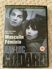 Image of Front Cover of 4034096E: DVD - JEAN-LUC GODARD, Masculin Feminin (Nouveaux Pictures; , UK 2005, Booklet)   VG+/VG+