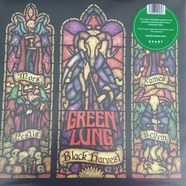 Image of Front Cover of 3814109C: LP - GREEN LUNG, Black Harvest (Svart Records ; SVART285, Finland 2021, Gatefold, Booklet, Poster, Green Vinyl Ltd)   NEW/NEW