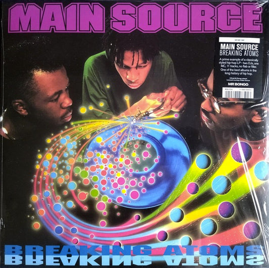 Image of Front Cover of 3834096E: LP - MAIN SOURCE, Breaking Atoms (Mr Bongo; MRBLP254,  2022 Reissue)   NEW/NEW