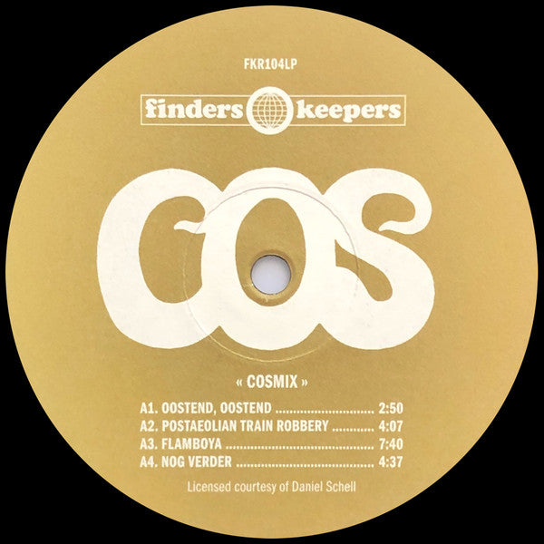 Image of Label Cover of 2224081E: 2xLP - COS, Cosmix (Finders Keepers Records ; FKR104LP, UK & Europe 2021, Picture Sleeve, Insert) Light Marks only.  VG+/VG+