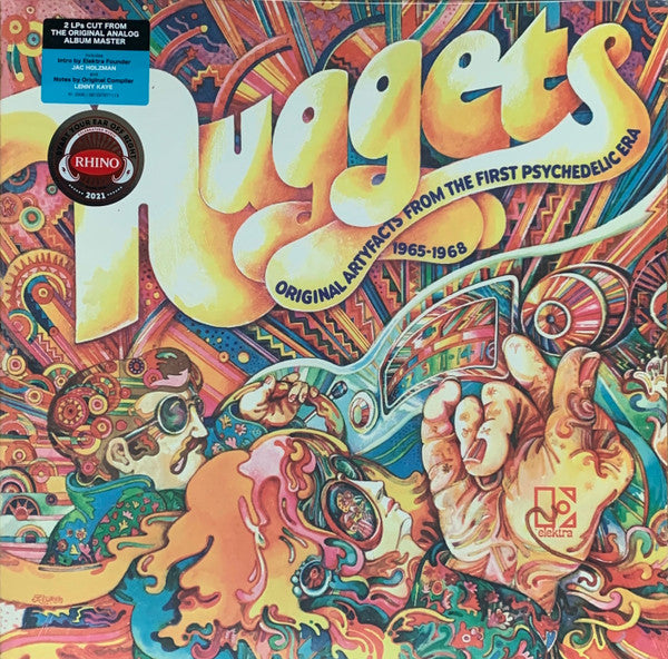 Image of Front Cover of 2xLP - VG+/VG+ - VARIOUS, Nuggets: Original Artyfacts From The First Psychedelic Era 1965-1968 (Elektra ; R1-2006, Europe 2021 Reissue, Gatefold, Insert), ,  - 3646357S