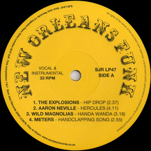 Image of Label Cover of 3xLP - VG/VG - VARIOUS, New Orleans Funk (New Orleans: The Original Sound Of Funk 1960-75) (Soul Jazz Records ; SJR LP47, UK 2011 Reissue, Picture Sleeve, 3 Inners), Discs are strong VG, sleeve has some light creasing and shelf wear,  - 3526237E