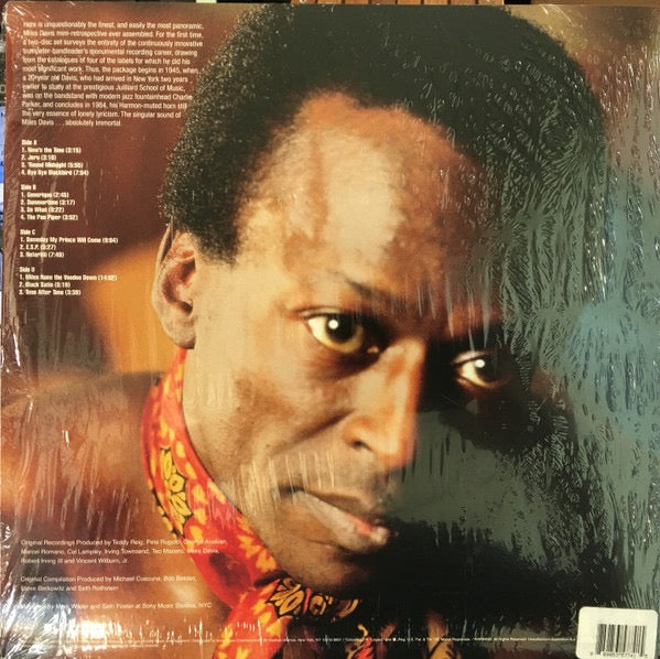 Image of Back Cover of 2xLP - VG/EX - MILES DAVIS, The Essential Miles Davis (Legacy ; 88985357741, Europe 2016, Insert), Discs look untouched, sleeve has some creasing and corner wear, still in opened shrink,  - 3026046E
