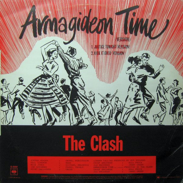 Image of Back Cover of 12" - G+/G+ - THE CLASH, London Calling (CBS; 12-8087, UK 1979, Picture Sleeve), Heavy marks on side 2 that cause a little noise. Sleeve creased. ,  - 2626283E