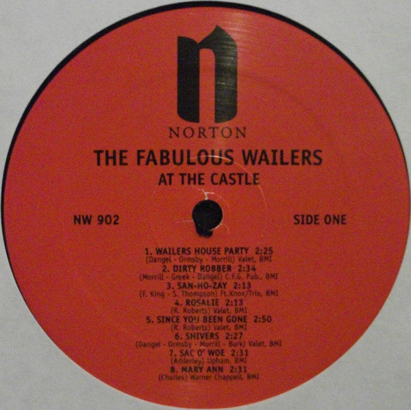 Image of Label Cover of LP - VG+/EX - THE FABULOUS WAILERS, At the Castle (Norton; NW902, US 1998 Reissue), Ring Wear,  - 0626093E
