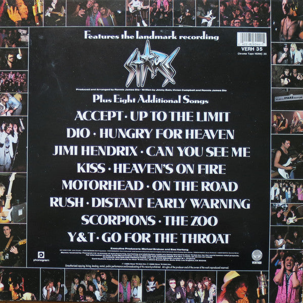 Image of Back Cover of LP - VG/VG - HEAR'N AID, Hear'n Aid (Vertigo ; VERH 35, UK 1986, Promo Stamped, Inner), ,  - 1816207C