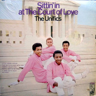 Image of Front Cover of 4644282S: LP - THE UNIFICS, Sittin' In At The Court Of Love (Kapp Records ; KS-3582, US 1968, Pasteback Sleeve, Company Inner) Still in shrinkwrap. Drill hole to bottom right corner.  VG+/VG+