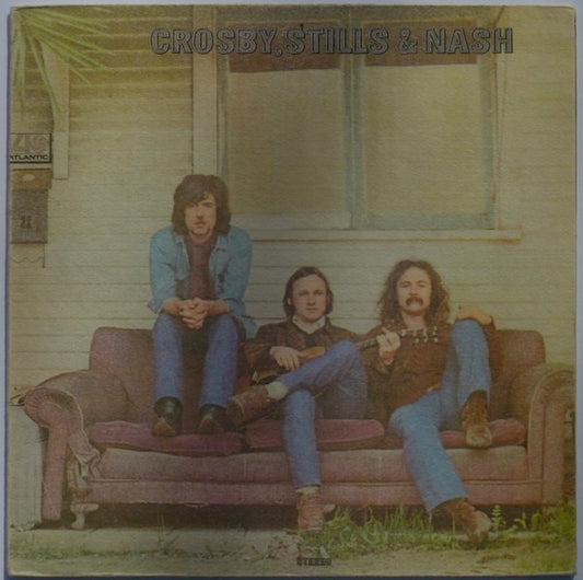 Image of Front Cover of LP - G+/G - CROSBY, STILLS & NASH, Crosby, Stills & Nash (Atlantic ; 588189, UK 1969, Textured Gatefold Sleeve, No Insert, With MCPS under copright control at bottom of label.), Lots of hairlines, Heavy edge wear to sleeve, No Insert,  - 2216379C